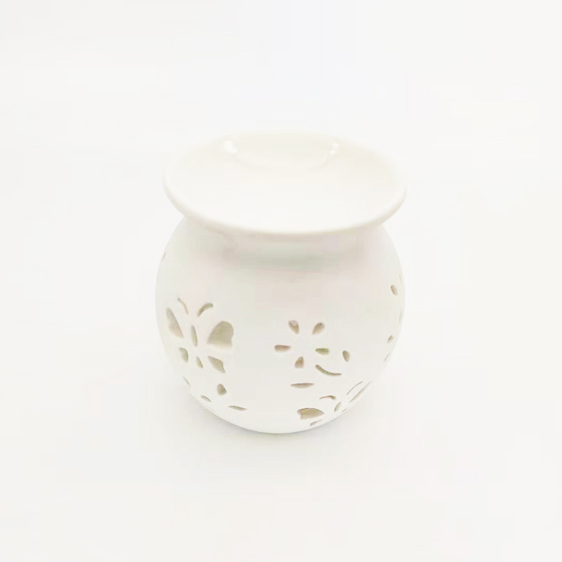 Ceramic aroma essential oil burner wax melt warmer UK for home decor